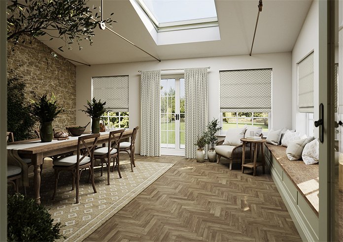 Chevron Stripe, Taupe - Made to Measure Curtains - Image 7